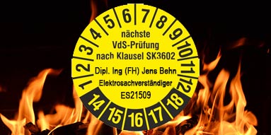 Jens Behn Hannover - Elektrosachverständiger VdS - Klauselprüfung SK3602